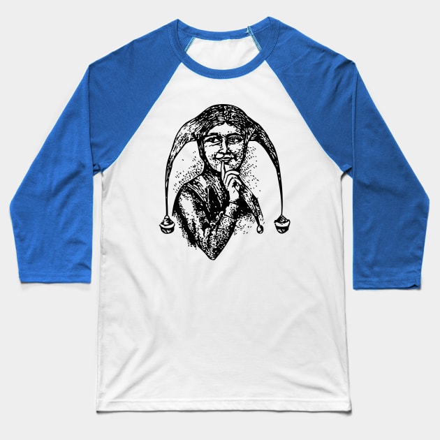 Joker Cards Jester°1 Baseball T-Shirt by PolygoneMaste